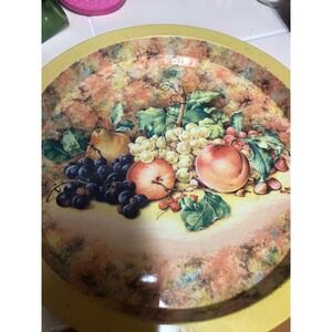 Daher Decorated Ware Floral Tin Blue